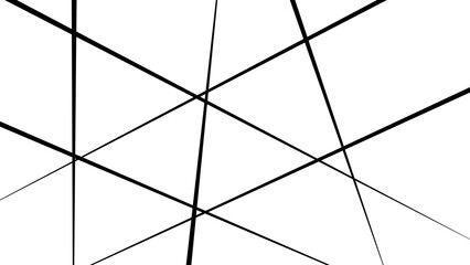 Abstract geometric pattern outline monochrome texture. Trendy random diagonal lines image. Random chaotic lines. 
