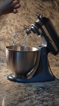 cooking in the kitchen