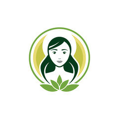 Spa logo simple Woman face logo icon vector Woman face logo	