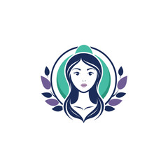 Spa logo simple Woman face logo icon vector Woman face logo	