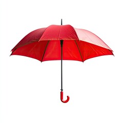 Red umbrella against white background (2)