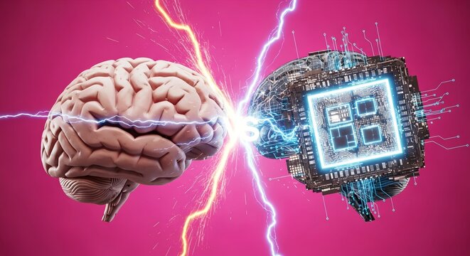 Human Brain vs. AI Chip: A clash of intellect and technology