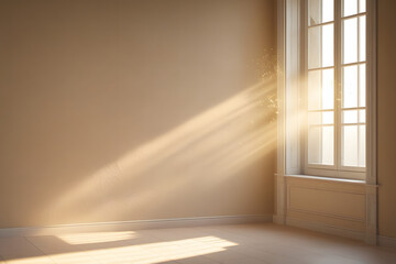 empty room with a window