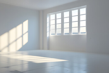 empty room with window realistic window and tree branch shadow with light blur on transparent background,Summer sunlight and shadow overlay effect