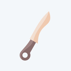 Icon Knife. related to Kitchen Utensils symbol. flat style. design editable