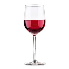 Red wine in a clear glass