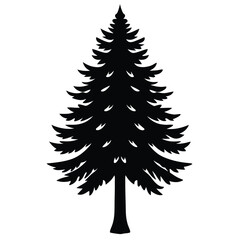 Obraz premium cedar tree vector icon