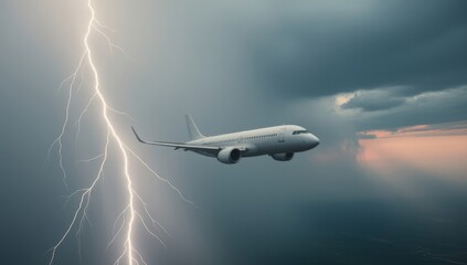 Fototapeta premium Flights under the Thunder
