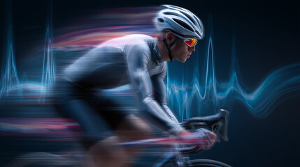 Construction worker using augmented reality device on site  