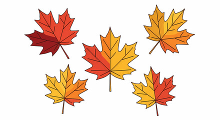 Vibrant autumn maple leaves bringing the cozy feel of fall foliage to your creative projects