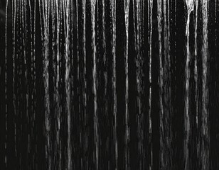 Fototapeta premium Vertical lines of rain falling on a transparent background