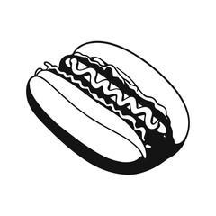 hot dog vector illustration