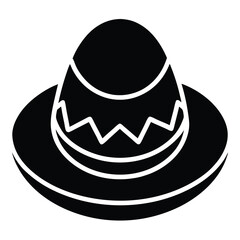 easter hat vector icon