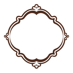 Fototapeta premium Elegant vintage decorative frames and borders for graphic design projects