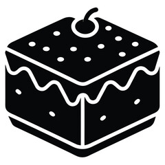 fruitcake vector icon