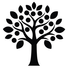 fruit tree vector icon