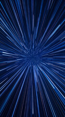 Abstract blue radial lines design