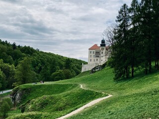 Fototapeta premium a beautiful castle in Ojców National Park