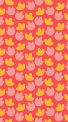 Folks floral seamless pattern repetition background Vector 1090x1080