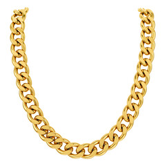 Stylish gold chain necklace jewelry for fashion and luxury accessories product presentation or graphic resource