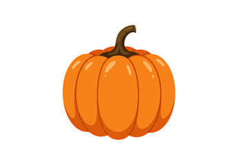 Obraz premium Vibrant Orange Pumpkin Autumn Harvest Illustration Fall Season Vegetable Thanksgiving Decor Halloween Element Pixel Art Design on transparent background