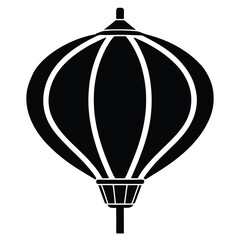 Obraz premium lantern festival balloon vector icon