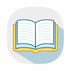 Open Book Vector Icon