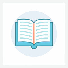 Open Book Vector Icon