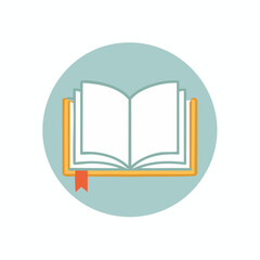 Open Book Vector Icon