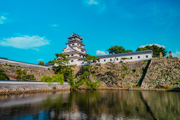 The view of imabari castle in Ehime, Japan 2025