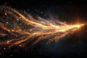 Obraz premium Golden Energy Streak