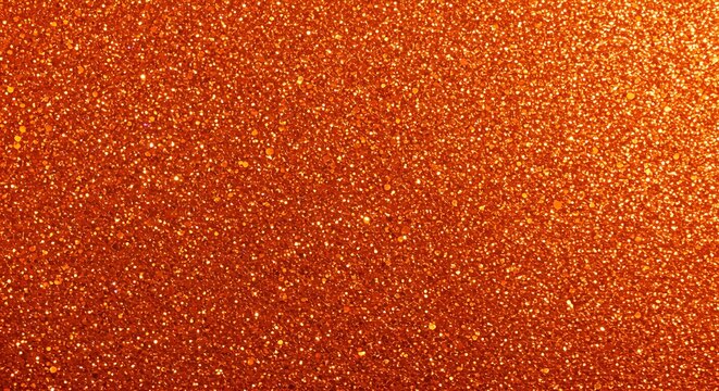 A rich and granular texture of countless small, shiny orange sparkles, ideal for a festive design element.

