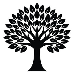 Obraz premium sassafras tree vector icon