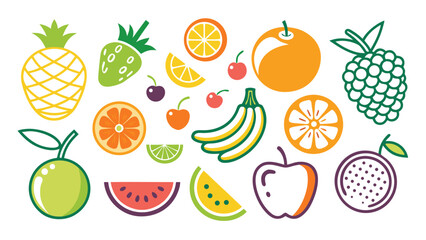 set of fruits