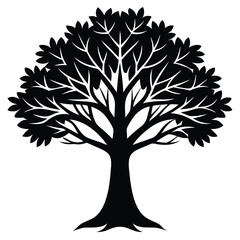 Obraz premium tamarisk tree vector icon