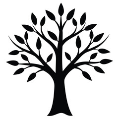 tree branch vector icon
