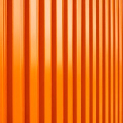 Orange corrugated metal wall