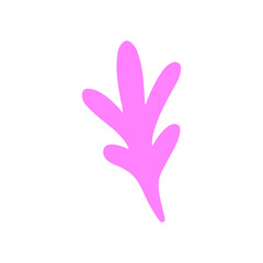 Obraz premium hand of the child.Pink coral featuring a transparent background, perfect for enhancing marine-themed projects and adding elegance to various designs