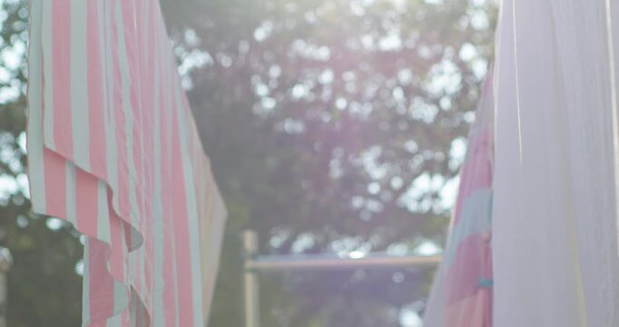 Drying sheets and towels in summer
