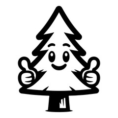 Cartoon Christmas tree 