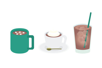 ココアのイラストセット