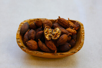 Dried Black Cardamom or Greater Cardamom