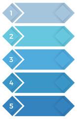 Obraz premium Business infographic design template with five vertical options or steps