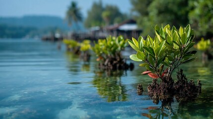 Mangrove carbon counting estimates carbon stored in mangrove forests, highlighting their value in climate regulation and ecosystem services.