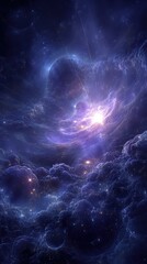 Fototapeta premium dark blue sky