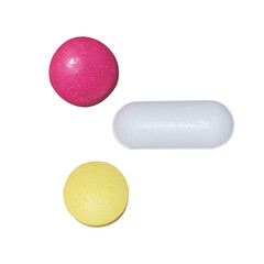 Capsule, Medicine pills,  or health care tablet on transparent background