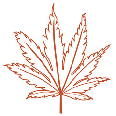 Autumn Maple Leaf Doodle