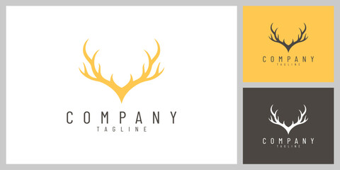 WildCrown &ndash; Elegant Deer Antlers Emblem Inspired by Nature and Adventure
