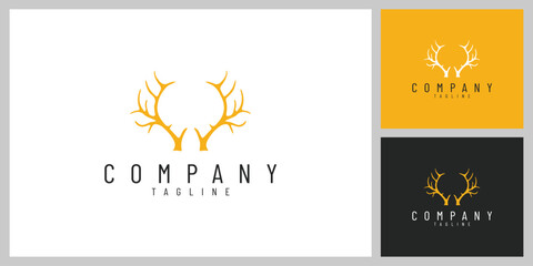 WildCrown &ndash; Elegant Deer Antlers Emblem Inspired by Nature and Adventure
