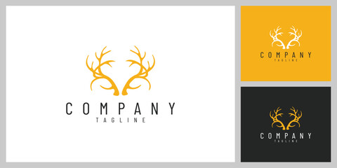 WildCrown &ndash; Elegant Deer Antlers Emblem Inspired by Nature and Adventure
